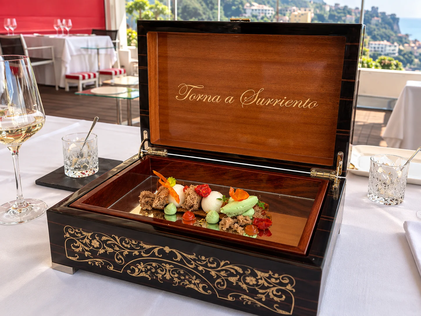 Dishes from the terrace — Terrazza Vittoria